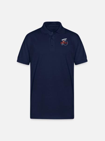 The Prisoner - Gildan Unisex 50/50 Jersey Polo - navy