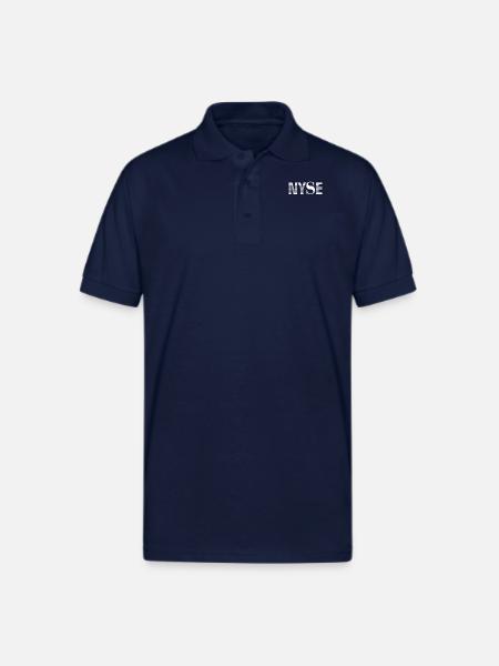 Nyse New York Stock Exchange - Gildan Unisex 50/50 Jersey Polo - navy