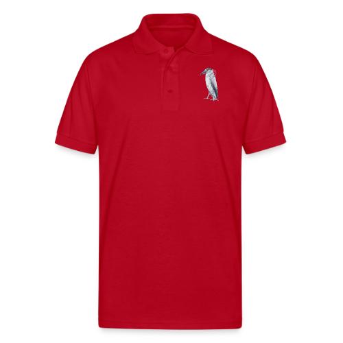 Black Crowned Night Heron - Gildan Unisex 50/50 Jersey Polo