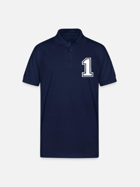 1 - Gildan Unisex 50/50 Jersey Polo - navy