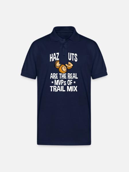 Hazelnuts Saying - Gildan Unisex 50/50 Jersey Polo - navy