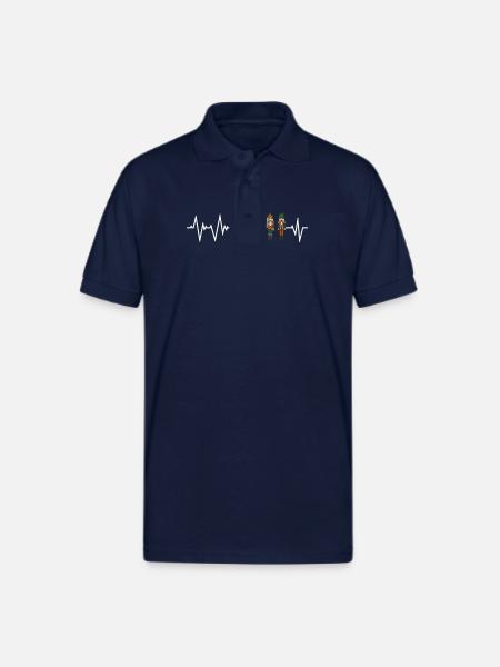 Nutcracker Heartbeat - Gildan Unisex 50/50 Jersey Polo - navy