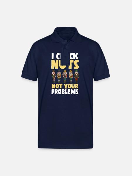 Nutcracker Saying - Gildan Unisex 50/50 Jersey Polo - navy