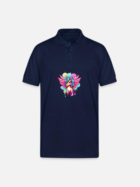 Pegasus - Gildan Unisex 50/50 Jersey Polo - navy