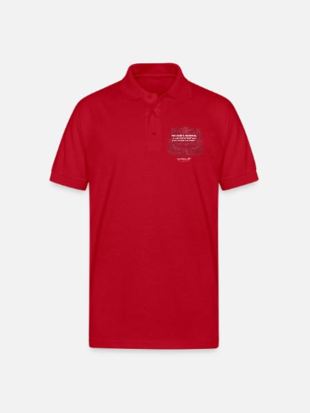 No One's Normal - Gildan Unisex 50/50 Jersey Polo - red