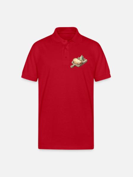 Toast & Tea - Gildan Unisex 50/50 Jersey Polo - red