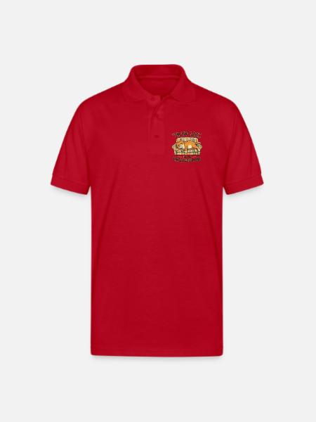 Lazy_Cat - Gildan Unisex 50/50 Jersey Polo - red