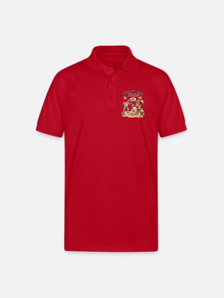 Cover Your Clam Mabel - Gildan Unisex 50/50 Jersey Polo - red