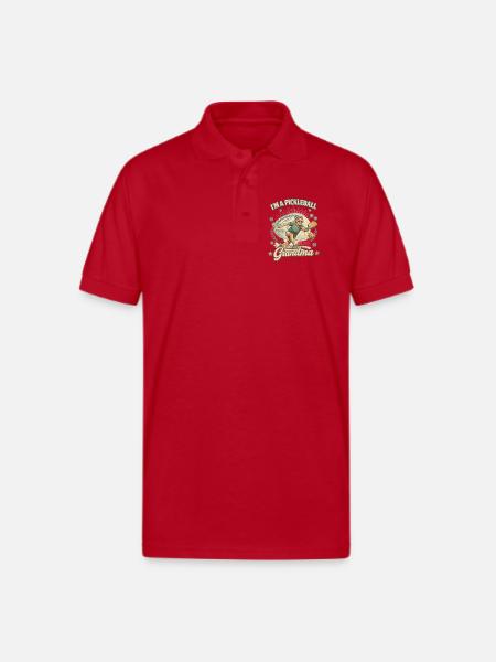 Pickleball Grandma Shirt - Gildan Unisex 50/50 Jersey Polo - red