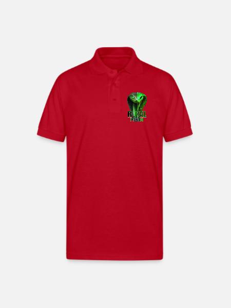 Royal Poison Serpent Split - Gildan Unisex 50/50 Jersey Polo - red