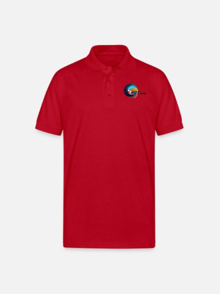 Absolutely Relative: Elegant Simplicity - Gildan Unisex 50/50 Jersey Polo - red