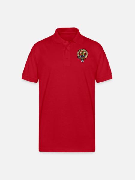 Clan Fraser Crest - Gildan Unisex 50/50 Jersey Polo - red