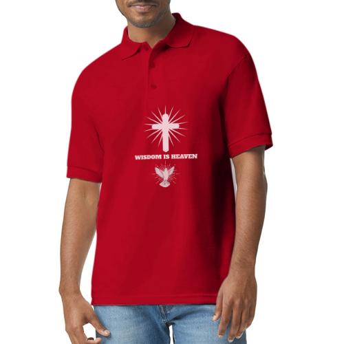 Wisdom is Heaven - Gildan Unisex 50/50 Jersey Polo