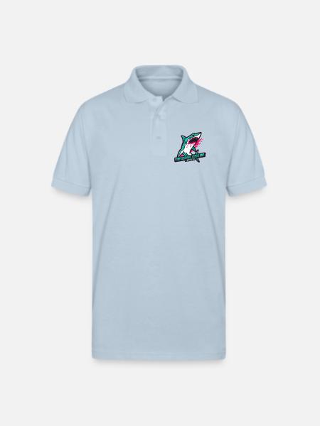 Professional Shark Bait. Unpaid! - Gildan Unisex 50/50 Jersey Polo - light blue