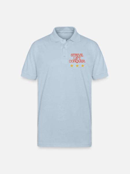 Strive Life to Conquer - Gildan Unisex 50/50 Jersey Polo - light blue