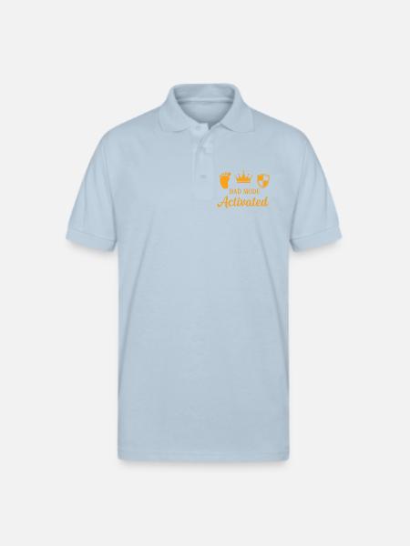 Dad Mode Activated - Gildan Unisex 50/50 Jersey Polo - light blue