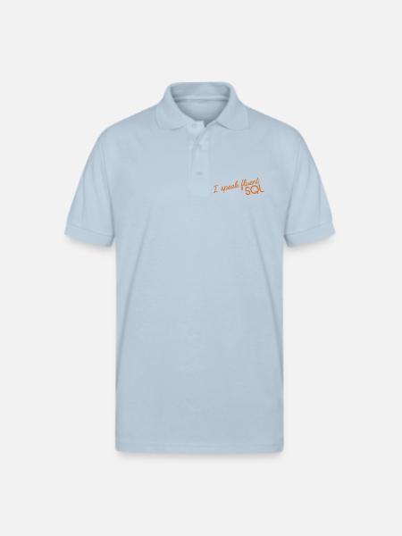 I_speak_fluent_SQL2 - Gildan Unisex 50/50 Jersey Polo - light blue