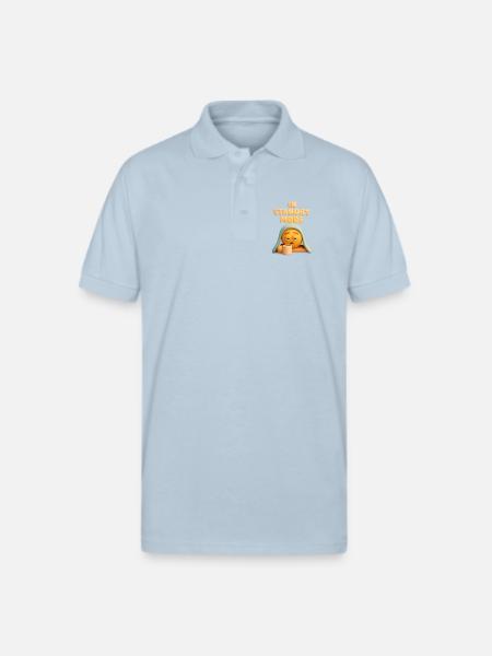 Standby Mode Sleepy face - Gildan Unisex 50/50 Jersey Polo - light blue