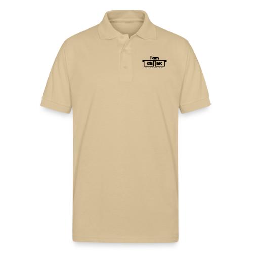 iamGEEK Classic Black - Gildan Unisex 50/50 Jersey Polo