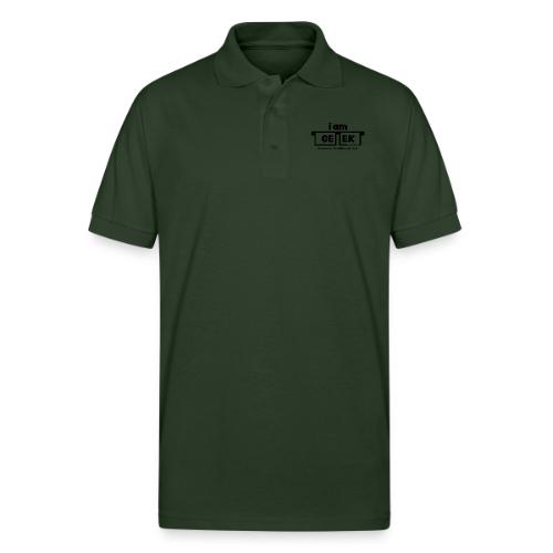 iamGEEK Classic Black - Gildan Unisex 50/50 Jersey Polo