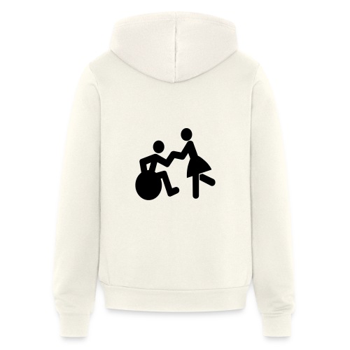 Dancing male wheelchair user with a lady * - Bella + Canvas Unisex Full Zip Hoodie