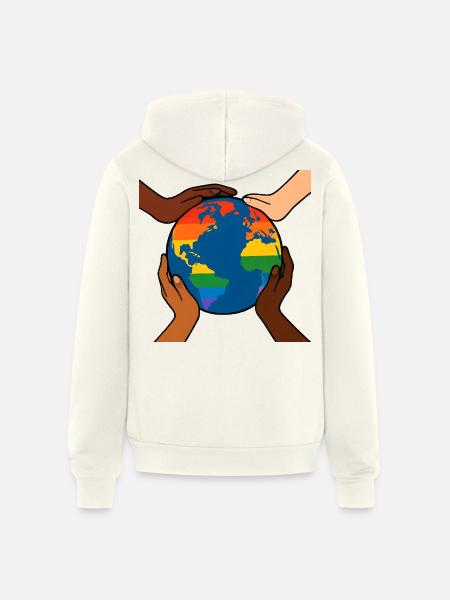 Unity in Diversity - Unisex Full Zip Hoodie - vintage white