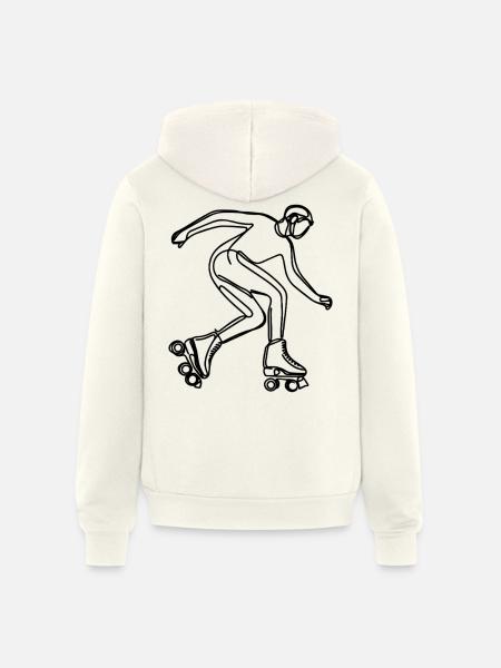 Farming ECG - Unisex Full Zip Hoodie - vintage white