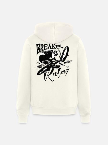 BMX Air Silhouette - Unisex Full Zip Hoodie - vintage white