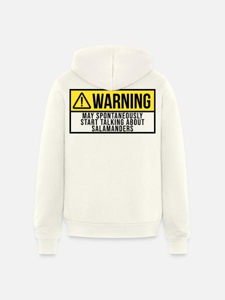 Salamander Salamander - Unisex Full Zip Hoodie - vintage white