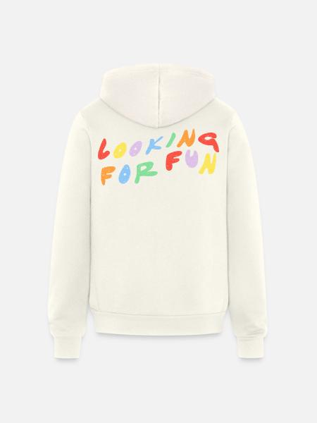 Looking for Fun - Unisex Full Zip Hoodie - vintage white