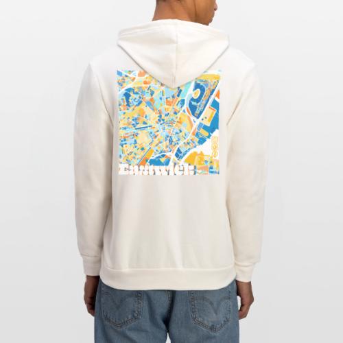 Elizabeth Block Map - Unisex Full Zip Hoodie
