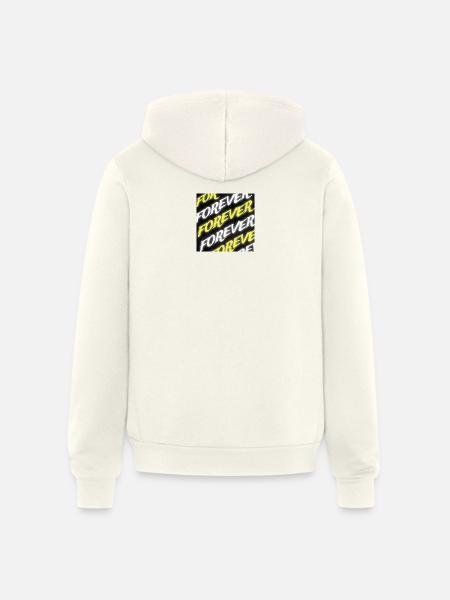Forever Neon Text - Unisex Full Zip Hoodie - vintage white