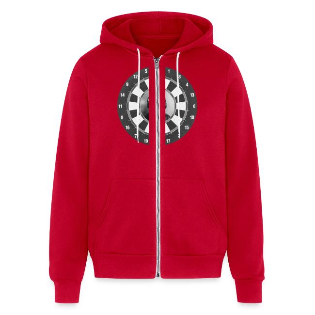 Producer Jay on Dartboard with Fusco Show back