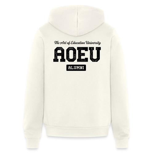 AOEU Collegiate Lockup (Black) - Unisex Full Zip Hoodie