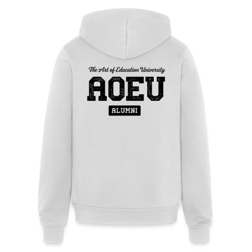 AOEU Collegiate Lockup (Black) - Unisex Full Zip Hoodie