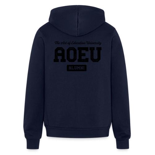 AOEU Collegiate Lockup (Black) - Unisex Full Zip Hoodie