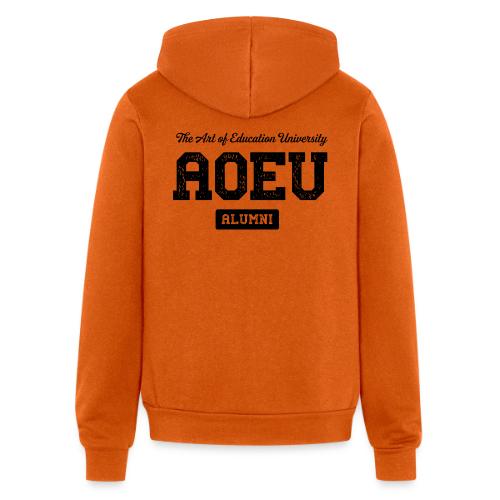 AOEU Collegiate Lockup (Black) - Unisex Full Zip Hoodie