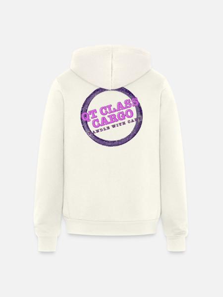 Cutie Class - Unisex Full Zip Hoodie - vintage white