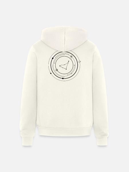 Midnight Spark Emblem - Unisex Full Zip Hoodie - vintage white