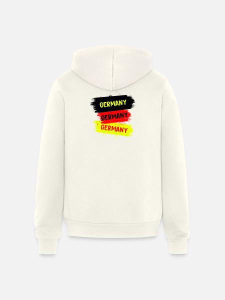 Germany Design - Unisex Full Zip Hoodie - vintage white