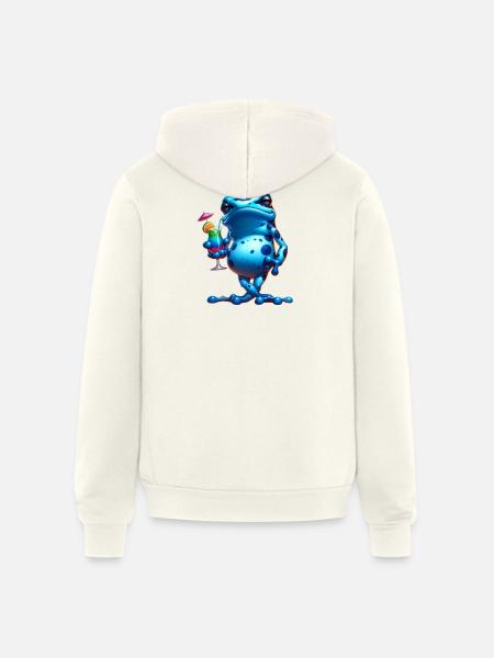 Poison dart frog - Unisex Full Zip Hoodie - vintage white