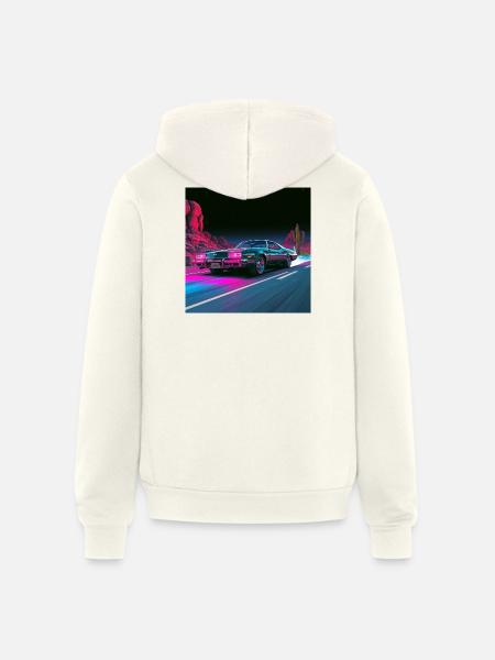 Neon Velocity - Unisex Full Zip Hoodie - vintage white