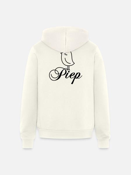 Sparrow “Piep” - Unisex Full Zip Hoodie - vintage white