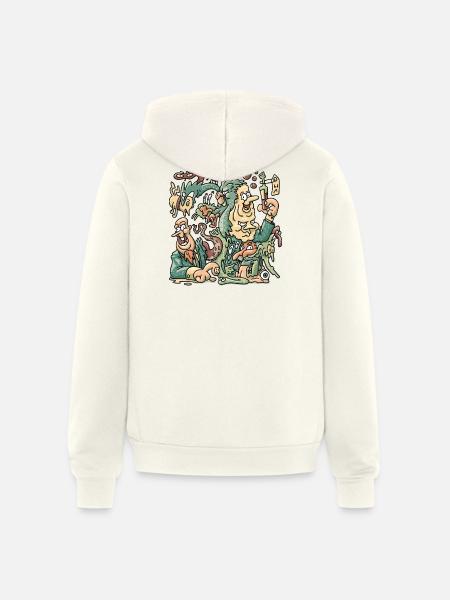 Mutation - Unisex Full Zip Hoodie - vintage white