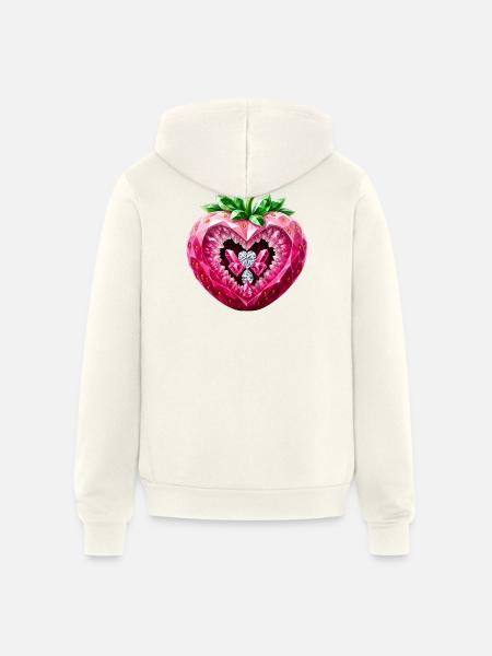 UNIQUELY DELICIOUS - Unisex Full Zip Hoodie - vintage white