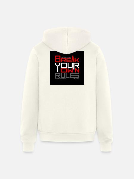 Break_the_limits-_Explosive_Action_Motivatt - Unisex Full Zip Hoodie - vintage white