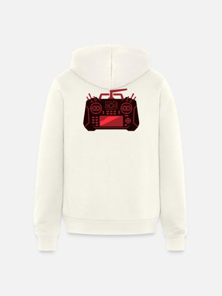 Drone Remote Controller Icon - Unisex Full Zip Hoodie - vintage white