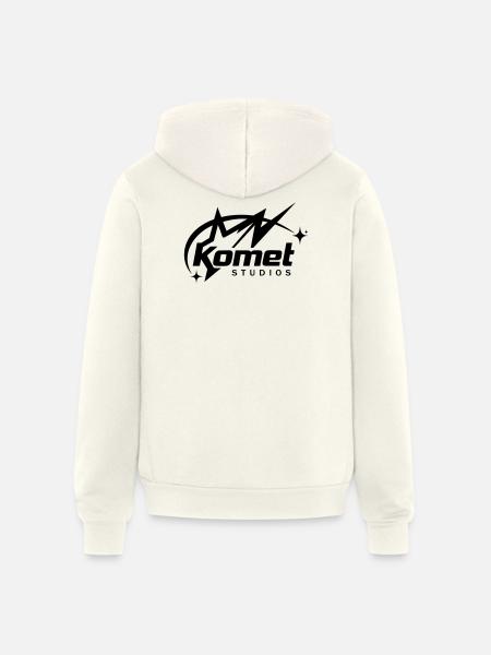 Komet Studios Star Logo - Unisex Full Zip Hoodie - vintage white