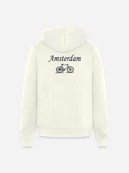 Amsterdam - Unisex Full Zip Hoodie - vintage white