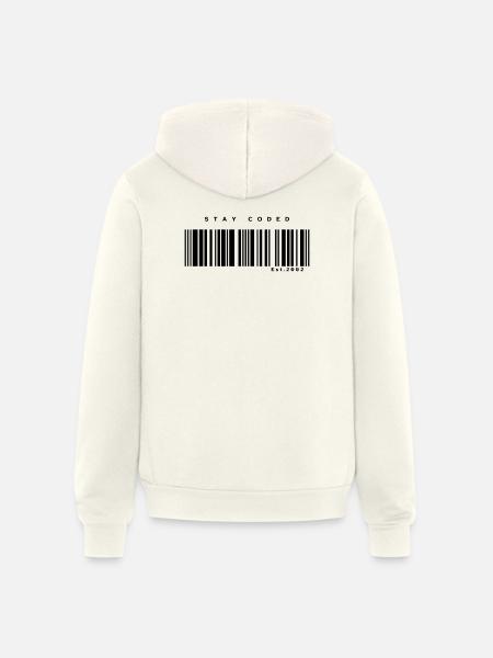 Stay Coded - Unisex Full Zip Hoodie - vintage white